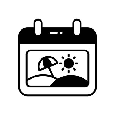 Seyahat takvimi çizelgesi modern biçim, planlayıcı vektör tasarımı