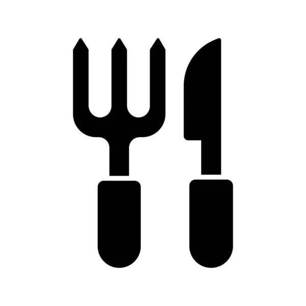 stock vector Vector of fork and knife showing kitchen utensils, icon of cutlery