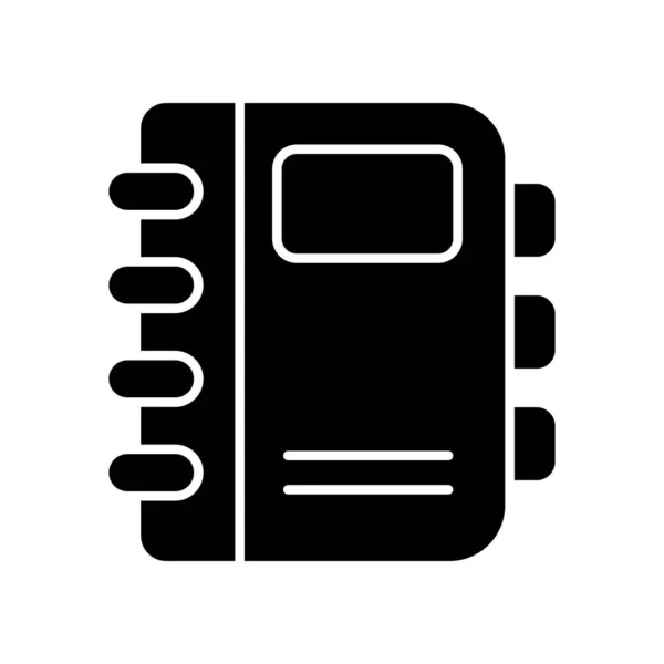 Icono Libreta Contactos Representa Una Libreta Direcciones Digital Directorio Utilizado — Archivo Imágenes Vectoriales