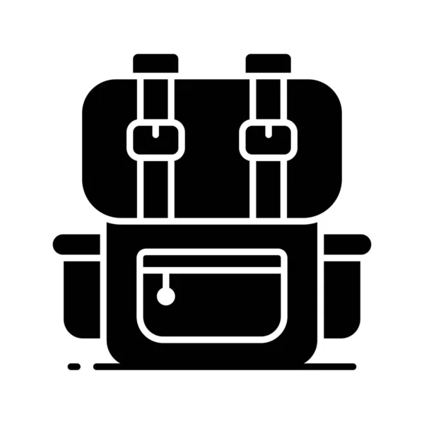 Reiserucksack Vektor Design Wandertaschen Symbol Einfach Bedienen Web Mobil Und — Stockvektor