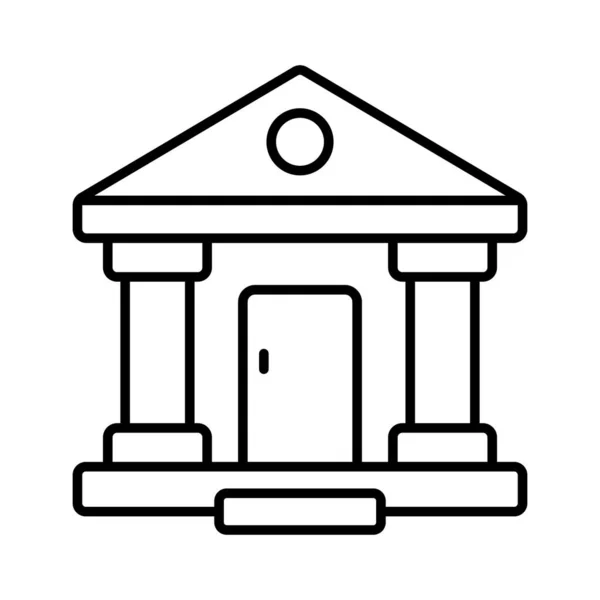 現代的なスタイルで銀行の建物のアイコン ベクトルを使用するのは簡単 プレミアムデザイン — ストックベクタ