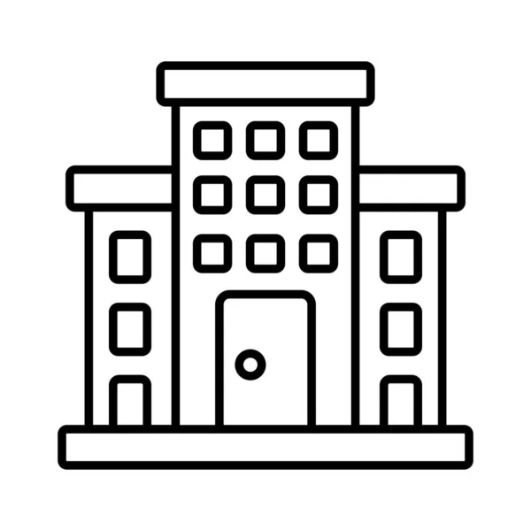 Прекрасно Розроблена Ікона Готелю Вектор Сучасного Стилю Будівлі Готелю Налаштований — стоковий вектор