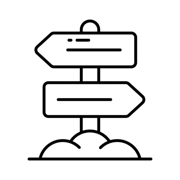 Attrapez Vecteur Étonnant Panneau Indicateur Dans Style Moderne Panneau Direction — Image vectorielle