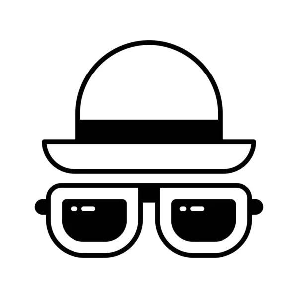 Schnappen Sie Sich Dieses Erstaunliche Symbol Von Hut Und Brille — Stockvektor