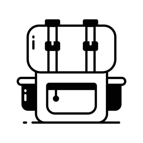 旅行バックパックベクトルデザイン ハイキングバッグアイコンは ウェブ モバイルおよびすべてのプレゼンテーションプロジェクトで簡単に使用できます — ストックベクタ