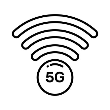 5G ağ teknolojisi, trend biçiminde kullanıma hazır vektör tasarımının sinyalini veriyor