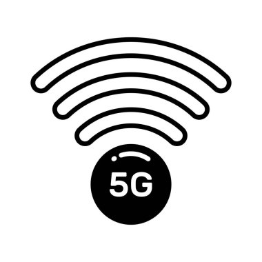 5G ağ teknolojisi, trend biçiminde kullanıma hazır vektör tasarımının sinyalini veriyor