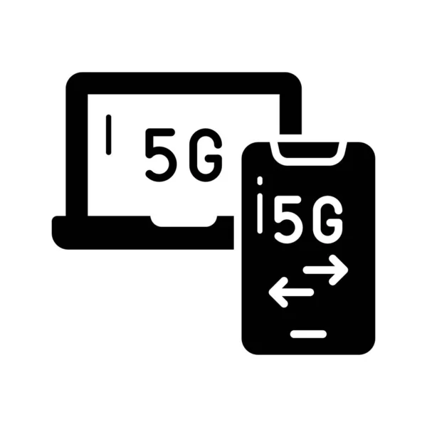 漂亮设计的5G网络图标时尚风格 5G技术矢量 — 图库矢量图片