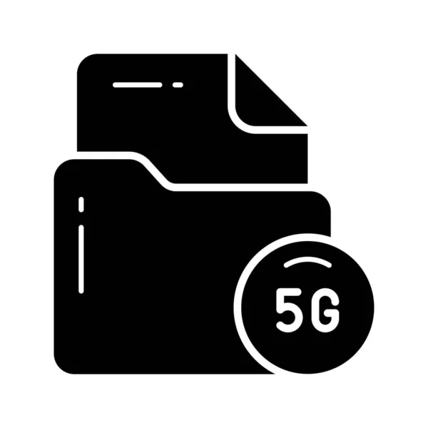 精心设计的5G技术文件夹矢量 5G网络图标 — 图库矢量图片