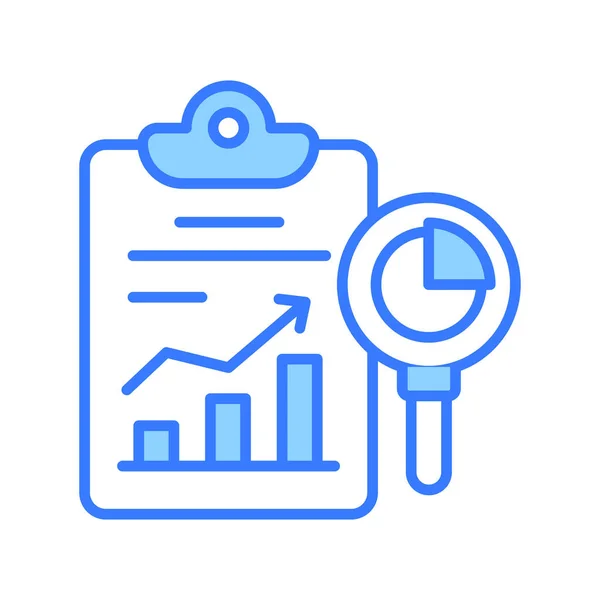 Business Data Report Vector Design Trendy Style Business Analytics Icon — Stock Vector