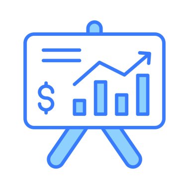 Panodaki veri tablosu sunum vektörünü trend biçimi, premium simgesi olarak gösteriyor