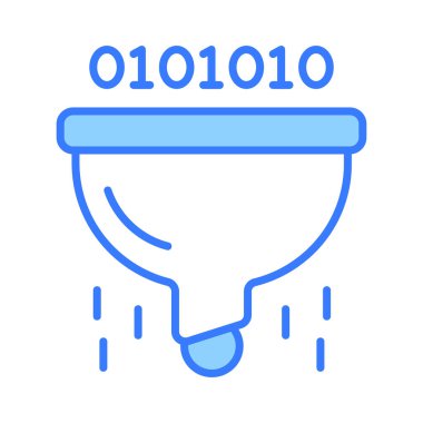 Veri filtreleme vektör tasarımı trend biçimi, veri çıkarma konsept simgesi