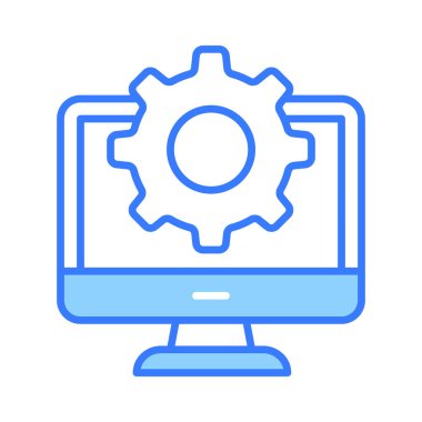 Bilgisayar vektör tasarımı modayı, sistem yapılandırma simgesi