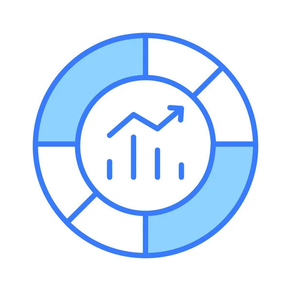 Ícone Incrível Gráfico Dados Estilo Moderno Moderno Vetor Análise Dados — Vetor de Stock