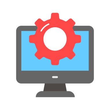 Bilgisayar vektör tasarımı modayı, sistem yapılandırma simgesi