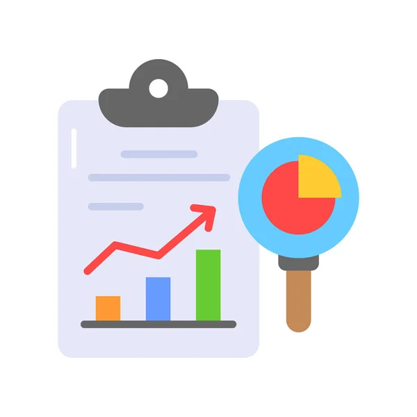 Business Data Rapport Vektor Design Trendy Stil Business Analytics Ikon – Stock-vektor