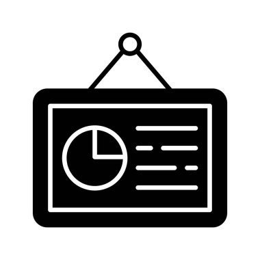 Panodaki pasta grafiği sunum panosunun konsept simgesini gösteriyor, simgeyi kullanması kolay