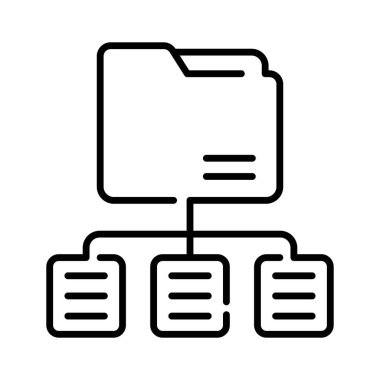 Modern biçimdeki ağ dizininin bu güzel tasarlanmış vektörünü kontrol et