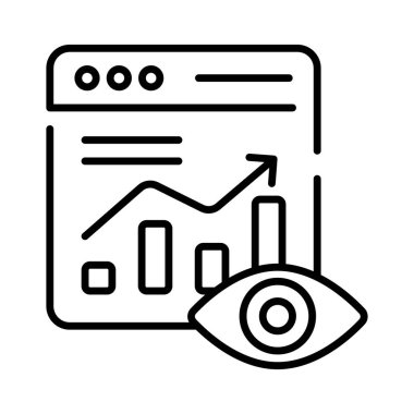Beyaz arkaplanda izole edilmiş bu güzel tasarlanmış veri izleme vektörünü kontrol et