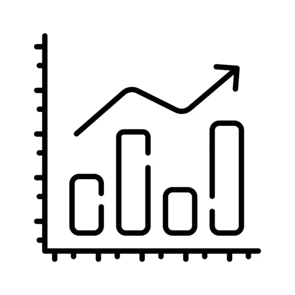Carefully Crafted Icon Bar Chart Trendy Style Premium Vector Design — Stock Vector