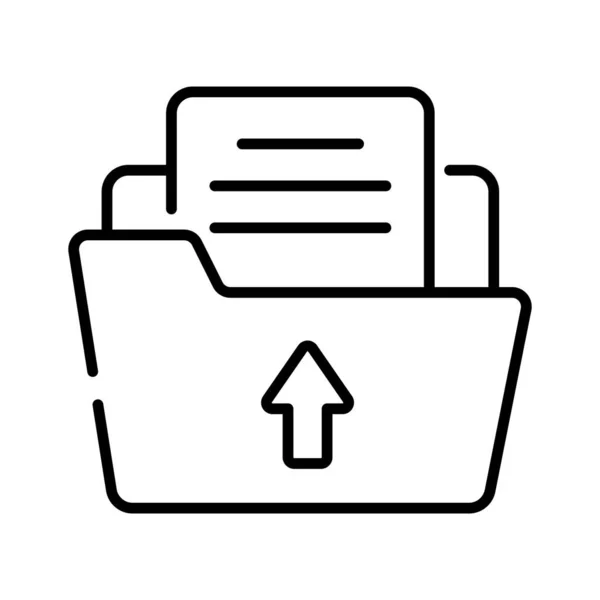 Ein Symbol Für Das Hochladen Von Dateien Modernen Stil Editierbarer — Stockvektor