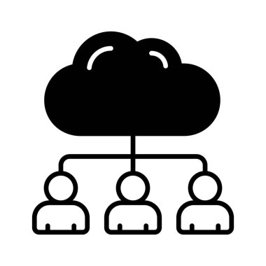 Güzel tasarlanmış bulut iletişimi vektörü modayı takip ediyor, simgeyi kullanması kolay