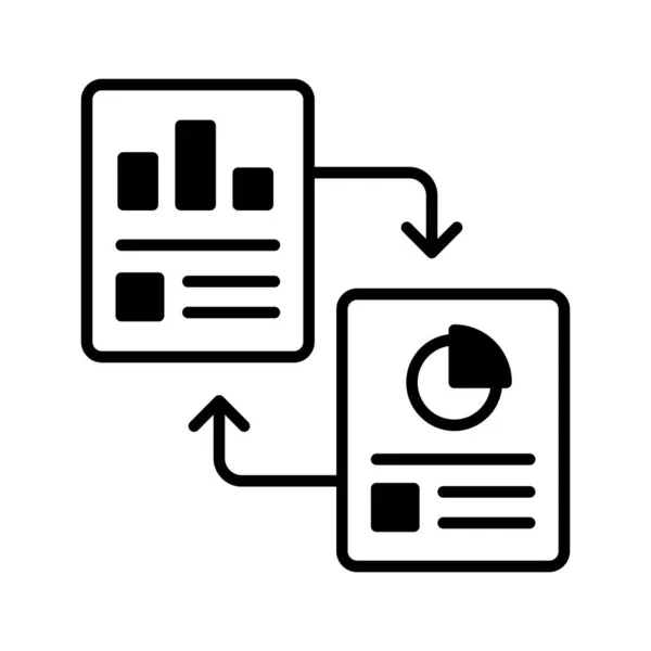 Stock vector Data reports vector design in modern style, premium icon of data report