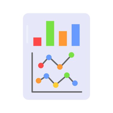 İş performansınızı profesyonel iş raporu ikonumuz olan premium vektörümüzle iletin.