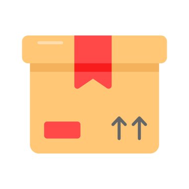 Modern tarzda kullanımı kolay bir paket simgesi, teslimat ambalajı