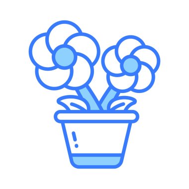 Çiçek saksı vektörünün bu göz rahatlatıcı vektörünü moda tarzda tut, düzenlenebilir tarzda saksıda çiçekler