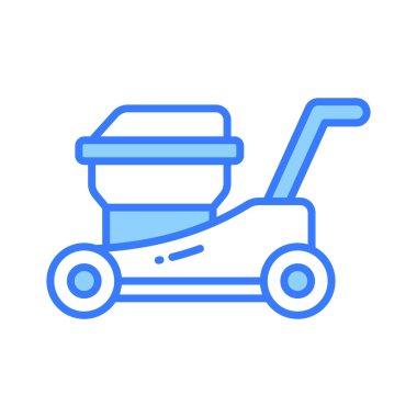 Çim biçme makinesinin bu güzel tasarlanmış vektörünü modayla işaretleyin,