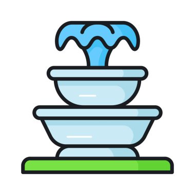 Çeşmenin bu muhteşem simgesini modern tarzda kontrol edin, bahçe suyu bahar süslemesi