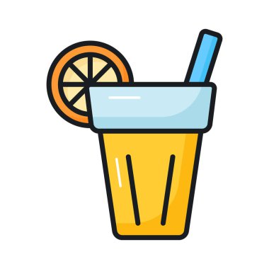 Bu inanılmaz limonata ikonuna sıkıca tutun. Düzenlenebilir tarzda, yaz içkisi.