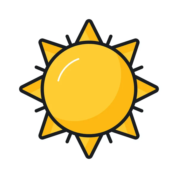 Grab Amazing Icon Sunshine Editable Sunrise Trendy Style — Stock Vector