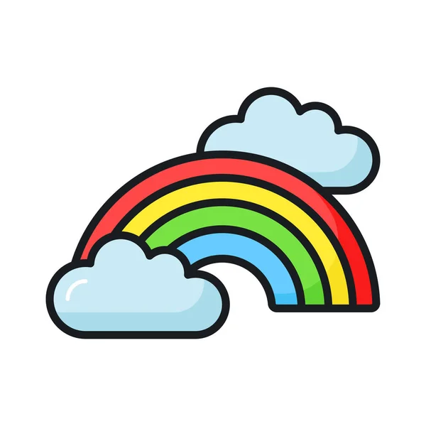 Beautifully Designed Icon Rainbow Editable Style Premium Icon — Stock Vector