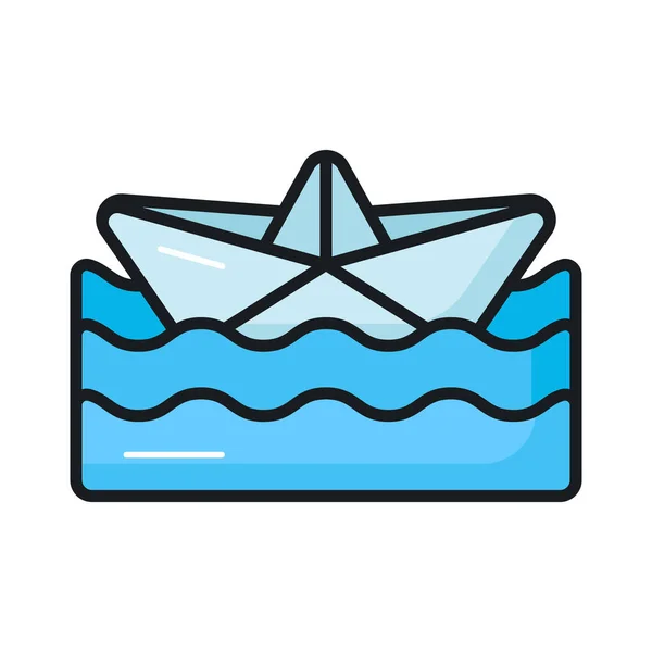 Have Look Amazing Vector Paper Boat Modern Style Origami Boat — Stock Vector