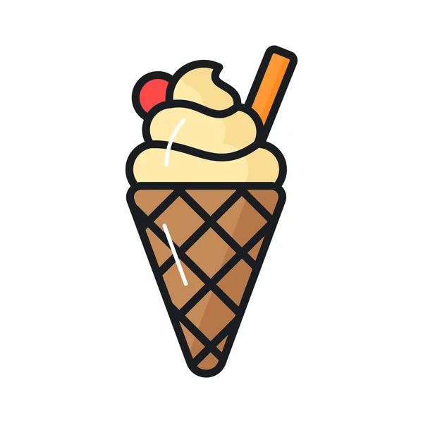 现代风格的冰淇淋杯 可随时使用和下载 — 图库矢量图片
