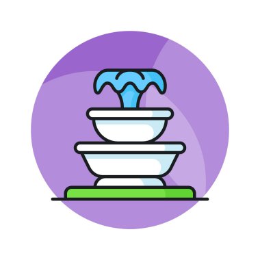 Çeşmenin bu muhteşem simgesini modern tarzda kontrol edin, bahçe suyu bahar süslemesi