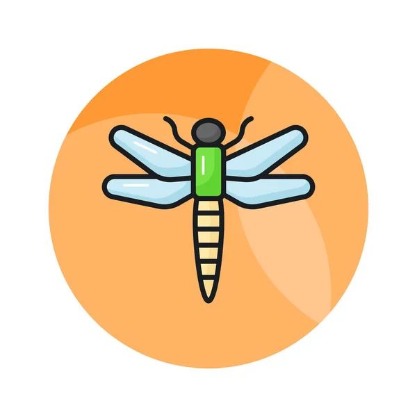 Beautifully Designed Vector Dragonfly Modern Style Ready Use Icon — Stock Vector