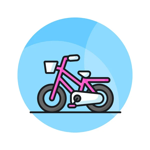 Cykel Ikon Design Modern Stil Pedal Cykel Vektor Design — Stock vektor