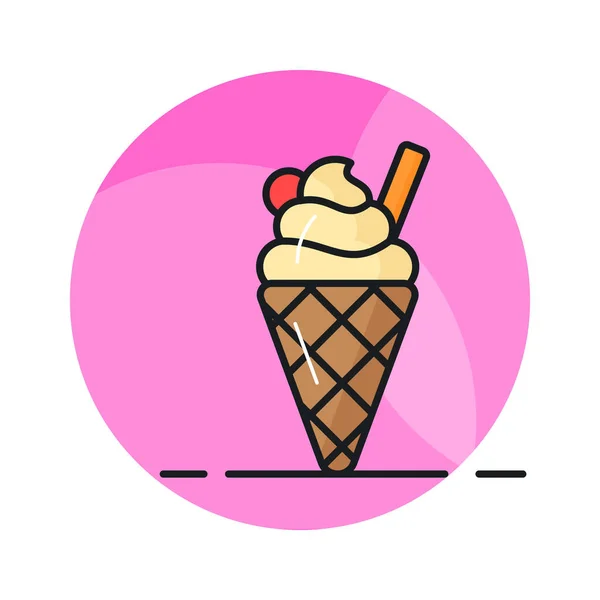 Ice Cream Cup Modern Style Ready Use Download — Stock Vector