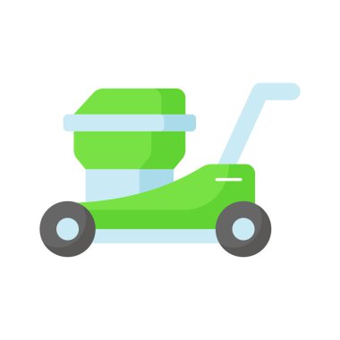 Çim biçme makinesinin bu güzel tasarlanmış vektörünü modayla işaretleyin,