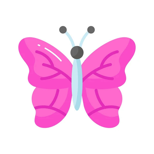 蝶のこの美しいデザインのアイコンを簡単に使用してダウンロードを確認してください — ストックベクタ