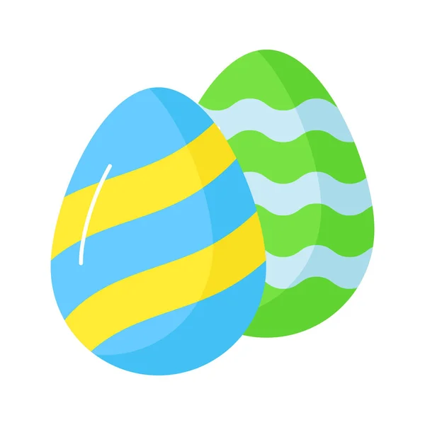 Icono Bellamente Diseñado Huevos Decorativos Estilo Moda Vector Fácil Usar — Vector de stock