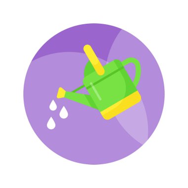 Düzenlenebilir biçimdeki bir sulama kutusu simgesi birinci sınıf kullanım ve bahçe donanımı içindir