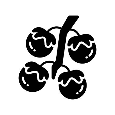 Bu büyüleyici domates ikonunu modern tarzda taşıyın, vektör kullanmaya hazır olun