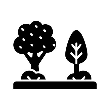 Bu güzel tasarlanmış bahar sahnesi simgesini düzenlenebilir biçiminde işaretleyin, simge kullanmaya hazır