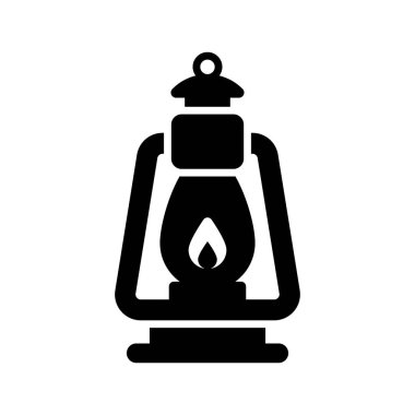 Moda tarzında düzenlenebilir bir klasik fener ikonu, klasik lamba vektörü