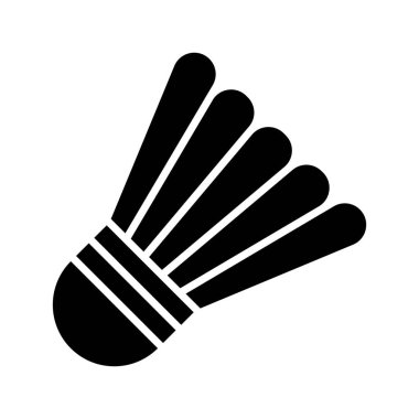 Düzenlenebilir stil ve oyun ekipmanı vektöründe mekikcock 'un son moda simgesi