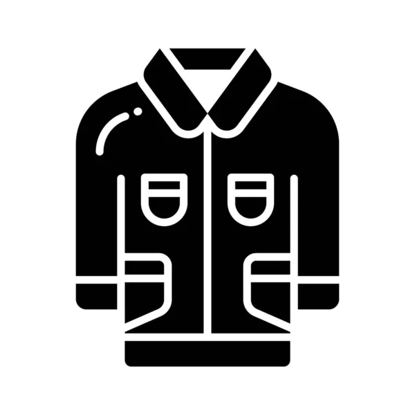 Дивовижна Ікона Піджака Сучасному Стилі Ізольована Білому Тлі — стоковий вектор